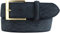 BELTINGER Gürtel mit goldener Gürtelschnalle und Pythonprägung 4 cm | Leder-Gürtel 40mm Schlangen-Optik |Schlangen-Muster | Marine 95cm