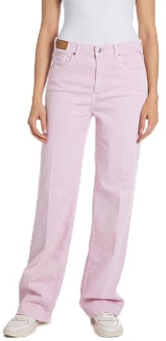 Replay Damen Jeans aus Comfort Denim, Rosa (Bubble Pink 066), 29W / 32L