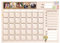 UTTSCHEID Personalisierter Kalender magnetisch oder selbstklebend – Essensplaner für Familien – Stundenplan – Aufgaben – Magnettafel – wöchentlich – monatlich – auf Französisch (ewiger Monatskalender)