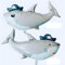 Folienballon Tier in Haifisch-Form, Grau, ca. 62*97 cm - Perfekt für Kindergeburtstage, Themenpartys, Dekorationen, Geschenke - Langlebig und Wiederverwendbar - Einfach zu Aufblasen und zu Entleeren