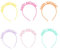 Zasvec Geburtstag Haarband 6 Stück Geburtstag Kronen Geburtstag Stirnband Geburtstagsstirnband Geburtstagskrone Tiara Geburtstagsfeier Dekorationen Geburtstag Tiara Kopfbedeckung Zubehör