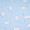 (8,60 EUR/m²) Stoff Jersey Elefant hellblau Meterware | Babystoff Baumwolljersey stretch blau | Meterware zum Nähen