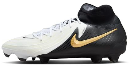 Nike Fußballschuhe Phantom Luna Ii Pro Fg, White/Black-MTLC Gold Coin, FJ2575-100, 42 EU (8.5 US)