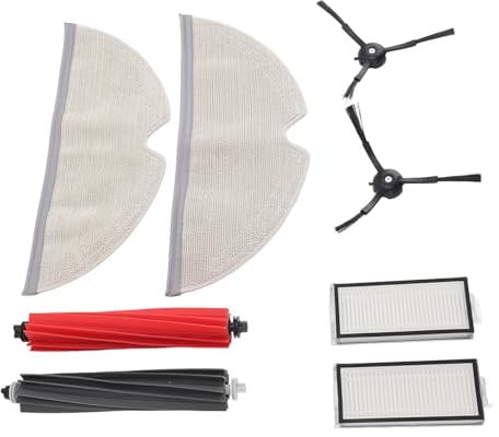 Replacement Parts for Roborock Q8 Max Vacuum Cleaner Main Brushes Side Brushes Filters Mop Cloths Kit for Roborock Q8 Max