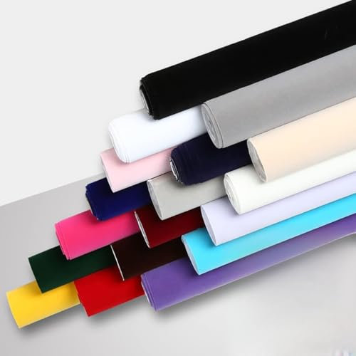 JINDAOSH chubladenauskleidung aus weichem Samt DIY Selbstklebender Samtstoff 50X150CM Schmuckkabinett Auto-Sitze Handtaschen Fotografie Hintergründe kommode Sofas Autositze(Color:5 Light Gray)