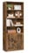 VASAGLE Bookcase, 6-Tier Tall Bookshelf, Book Shelf with Doors, Shelving Unit, 24 x 60 x 175 cm, for Living Room, Home Office, Dinning Room, Rustic Brown LBC402K01