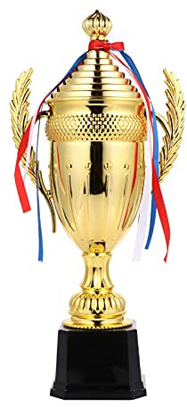 Mipcase Coppa in Plastica da 30 Cm con Coperchio Premio Sportivo Giocattolo Incentivo per Ragazzi E Ragazze Adulti