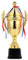 Mipcase Coppa in Plastica da 30 Cm con Coperchio Premio Sportivo Giocattolo Incentivo per Ragazzi E Ragazze Adulti