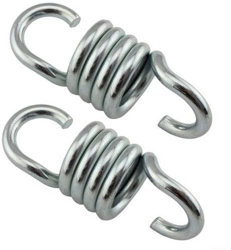 Ganci in acciaio a molla per sospensioni sicure di altalene, sedie e sacchi da boxe (2 pezzi)