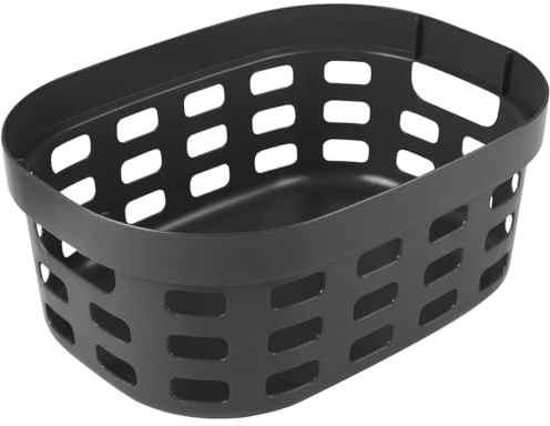 Sunware Sigma Home Wäschekorb Kunststoff 15L Antrazit – 38x28x15,7cm – wäschekorb mit Griff – waschekorb Plastik klein
