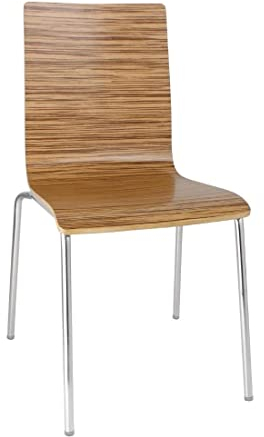 Bolero Beistellstuhl mit quadratischer Rückenlehne, 4er-Pack