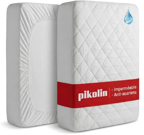 PIKOLIN Wasserdichter Matratzenschoner 200x200 cm, Gesteppt & Atmungsaktiv, Silktouch-Gefühl, OEKO-TEX zertifiziert, bis 32 cm Höhe, Weich wattiert