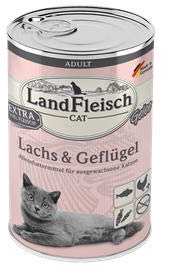 Landfleisch Cat Adult Gelee mit Lachs & Geflügel 400 g - Sie erhalten 6 Packung/en; Packungsinhalt 400 g