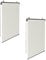 IDMarket - Set di 2 tende avvolgibili L.124 x H. 225 cm per pergolato ecru