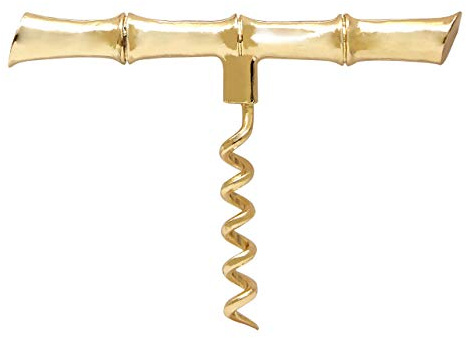 Bamboo Design Corkscrew, Gold