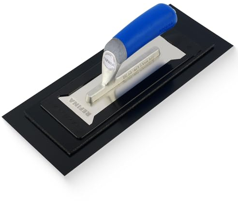 REFINA PLAZIFLEX Plastering Trowel -14 x 5.5 (350mm x 140mm) 1mm Foam Backed Plaster Trowel - Lightweight Interchangeable Plastering Tools for Gypsum Plaster & Skim Coat