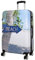 Trendyshop365 Reisekoffer Groß Hartschale mit Beach Strand Design Bedruckt 77cm 94 Liter 4 Rollen Bunt