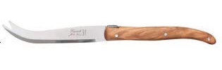 Couteau Laguiole à Fromage Manche en Bois d'olivier 22cm