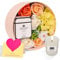 ANBET Fiori di Sapone Scatola Rotonda Regalo Donna Rosa Artificiale Candele Profumate da Bagno Regalo Festa della Mamma Compleanno Anniversario