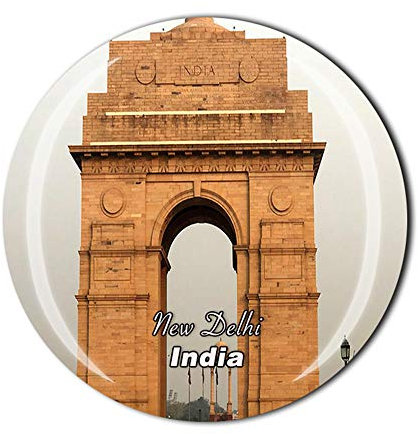 Delhi India Kühlschrankmagnet, Reise, Souvenir, Geschenk, Heim, Küche, Dekoration, magnetischer Aufkleber, Kristall, Kühlschrankmagnet, Kollektion