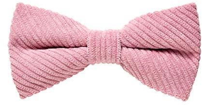 MASADA Herren Cord-Fliege altrosa im Retro-Look vorgebunden, stufenlos verstellbar, handgefertigt mit Hakenverschluss - 12 x 6 cm