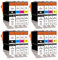 Supply Guy 16 Druckerpatronen kompatibel mit Canon PGI-5 CLI-8 Multipack für Pixma IP3300 IP3500 IP4200 IP4200 Series IP4200X IP4300 IP4500 IP4500 Series IP4500X IP5200 IP5200R IP5200 Series IP5300