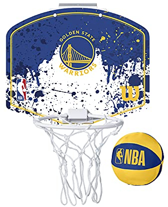 Wilson Mini-Basketballkorb NBA TEAM MINI HOOP, GOLDEN STATE WARRIORS, Kunststoff, Schwarz