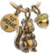 FABACH Porte-clés écureuil Skippy avec gravure - Porte-clés écureuil mignon - Porte-bonheur - Cadeau de motivation pour petite amie - Follow your Dreams, Bronze, Taille unique, mignon
