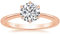 Zakk Damen Solitärringe Silber 925 Zirkonia Verlobungsringe Trauringe Eheringe Antragsring Hochzeitsringe (Rosegold,47 (15.0))