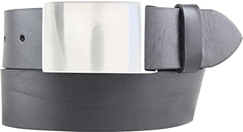BELTINGER Gürtel aus Vollrindleder 4,5 cm | Jeans-Gürtel für Herren 45mm | Jeansgürtel mit Koppel | Schwarz 95cm