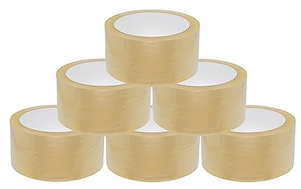 BIGtec 24 Rollen Paketklebeband Klebeband Packband Paketband Verpackungsband Kartonband Standard 66m lang 48mm breit transparent Verpackungsmaterial für Pakete und Karton