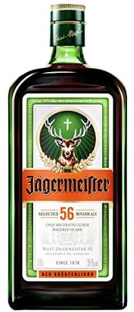 Jägermeister 100cl - Liquore a base di 56 Botaniche, invecchiato in botte. Da servire ghiacciato. 35% Vol.