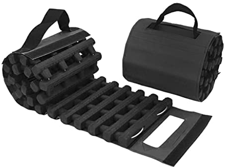 ZONOBI Traktionsmatte für Reifen Heavy-Duty Bergungsschiene mit Aufbewahrungstasche Bergungsschienen-Bretter für Sand Schlamm Schnee (Size : 60 * 21cm/24 * 8.3inch)