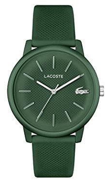 Lacoste Analog Quarzuhr für Herren Kollektion Lacoste.12.12 Move mit Khaki/grünes Silikonarmband - 2011238