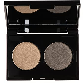 KORRES Duo Eyeshadow Palette Volcanic Minerals Velvet - Khakis 48, Lidschattenpalette für ein intensives Farbergebnis, vegan, 3 g