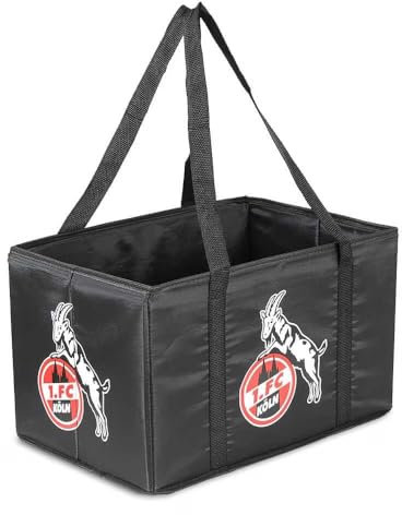 1. FC Köln Kofferraum Organizer - Logo - mit langen Henkeln Kofferraumtasche faltbar - Plus Lesezeichen I love Köln