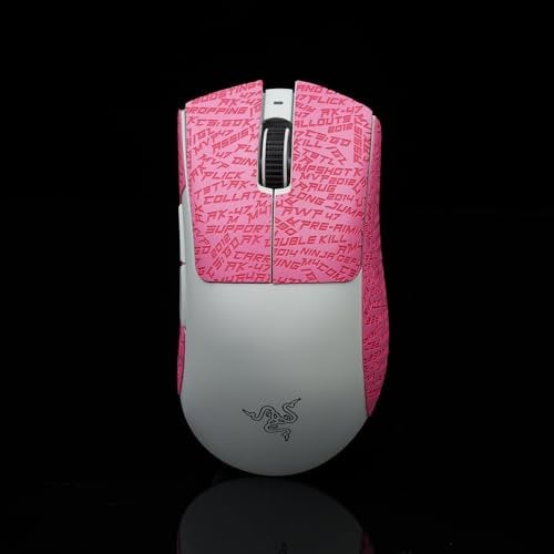 Mouse Grip Tape Compatible With Razer Deathadder V3 Pro Gaming Mouse Skate Lizard Skin Non Slip Suck Sweat Pre Cut Sticker Mice Upgrade Kit for Razer Deathadder V3 Pro