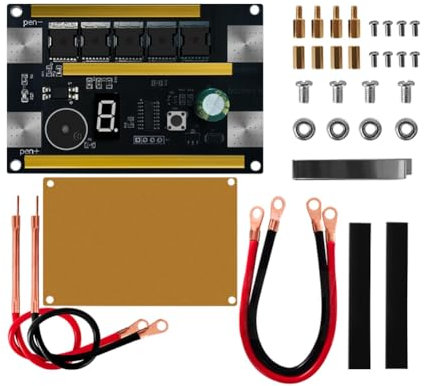 Simpls Saldatrice a punti 12 V, 9 livelli di potenza, saldatrice per pasta 18650