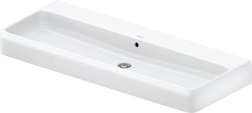Duravit Qatego Aufsatzwaschtisch, 1200x470mm, mit Überlauf, Unterseite geschliffen und glasiert, DuraCeram, 2382120028, Farbe: Weiß