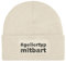 Beanie - Wollmütze mit Spruch: Geiler Typ mit Bart - Strickmütze lustig als Geschenk für Freund, Mann und Männer … (Polypropylen (PP), Beige)