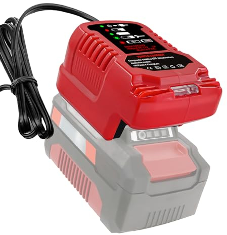 JJXNDO Tragbares Mini Ladegerät Kompatibel mit Einhell 18V Power X-Change Akku Kompaktes Akku Ladegerät(Nur Ladegerät für 18V Akku)