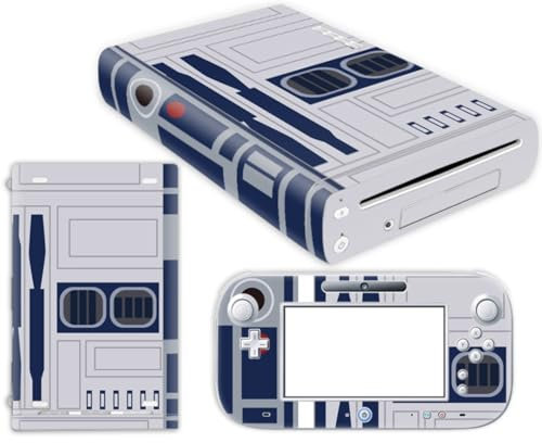 Wonhomke 1set Vinyl Skin für Nintendo Wii U Schutzhülle Decal Wrapping Cover Game Console Decor Aufkleber Full Set Anti-Scratch (PS4-007)
