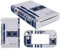 Wonhomke 1set Vinyl Skin für Nintendo Wii U Schutzhülle Decal Wrapping Cover Game Console Decor Aufkleber Full Set Anti-Scratch (PS4-007)