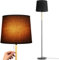 TLGREEN Stehlampe Leinen Lampenschirm, E27 Lampensockel, Max. 60W, Wohnzimmer Standleuchte, Stoffschirm Design, 170cm Höhe für Wohnzimmer, Schlafzimmer, Arbeitszimmer, Büro, Ohne Leuchtmittel
