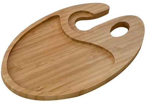 Porte-gobelets à vin pour apéritifs - Assiettes à cocktail, assiettes à saucisses à cocktail - Assiettes à dessert - Assiettes à fruits - Porte-verres à vin en bois de pin - Assiettes de buffet en