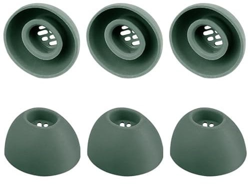 BeisDirect Juego de 6 auriculares de silicona para Oneplus Buds Pro 2, almohadillas de repuesto para auriculares (verde)