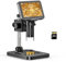 LP043 4,3 Münzmikroskop 1000X, LCD Digitalmikroskop für Münzsammler, 1080P, 8 LEDs, kompatibel mit Windows und Mac, 32GB SD-Karte