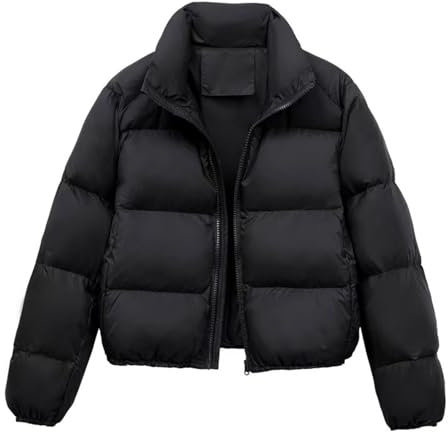 BOTCAM Puff Parka Damen Leichte | Daunenjacke Damen Teenager Steppjacke Mädchen Puffer Jacke Revers Winter Skijacke mit Taschen Winterjacke