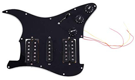 Qusedwey Loaded Prewired Electric Guitar Pickguard 11 Hole Pickups Pre Wired Single-Coil Humbucker Magnet Pickups