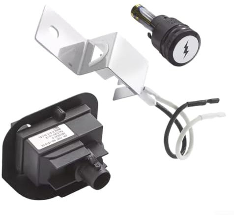 Jotekonoby Gasgrill-Zündsatz für Weber Q1200 Q2200 Serie 64868 Ersatzteile kompatibel mit 80452 80462 Druckknopf-Zünder